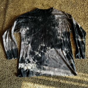 Free People Women’s S We The Free Oversized Long Sleeve Tie Dye Shirt